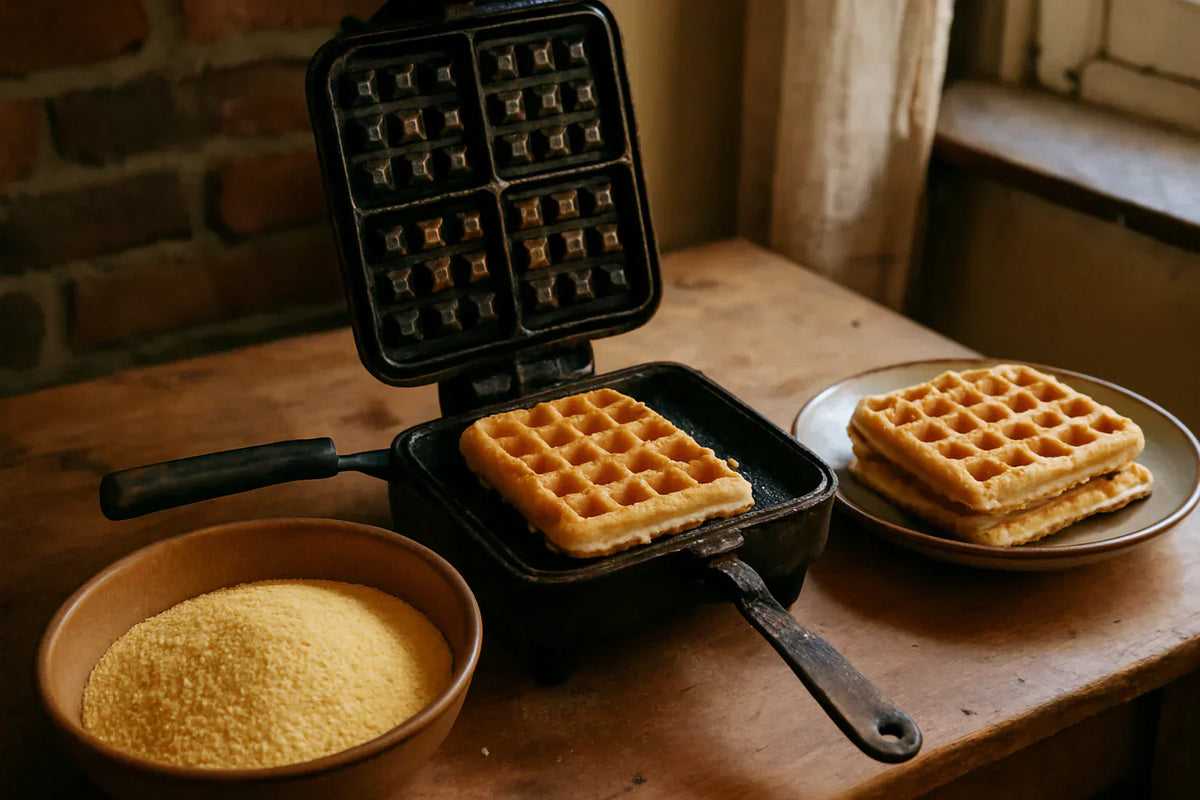 Elevate Your Meal: Delicious Cornbread Waffles with Chili & BBQ